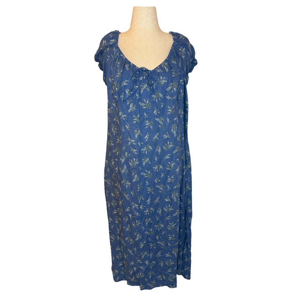 NWT H&M Blue Floral Maxi Dress